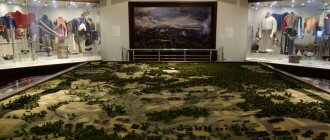 Панорамы Бородинского поля. Центральная экспозиция. Макет Бородинского поля