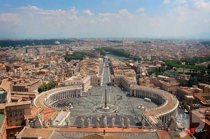 Самые большие площади: Ватикан. CC0